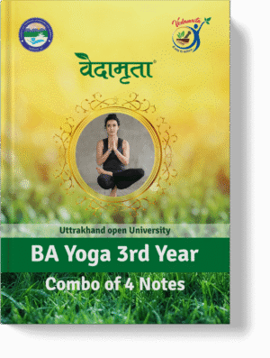 BA yoga 3rd Year | 4 Notes Combo (Hindi)